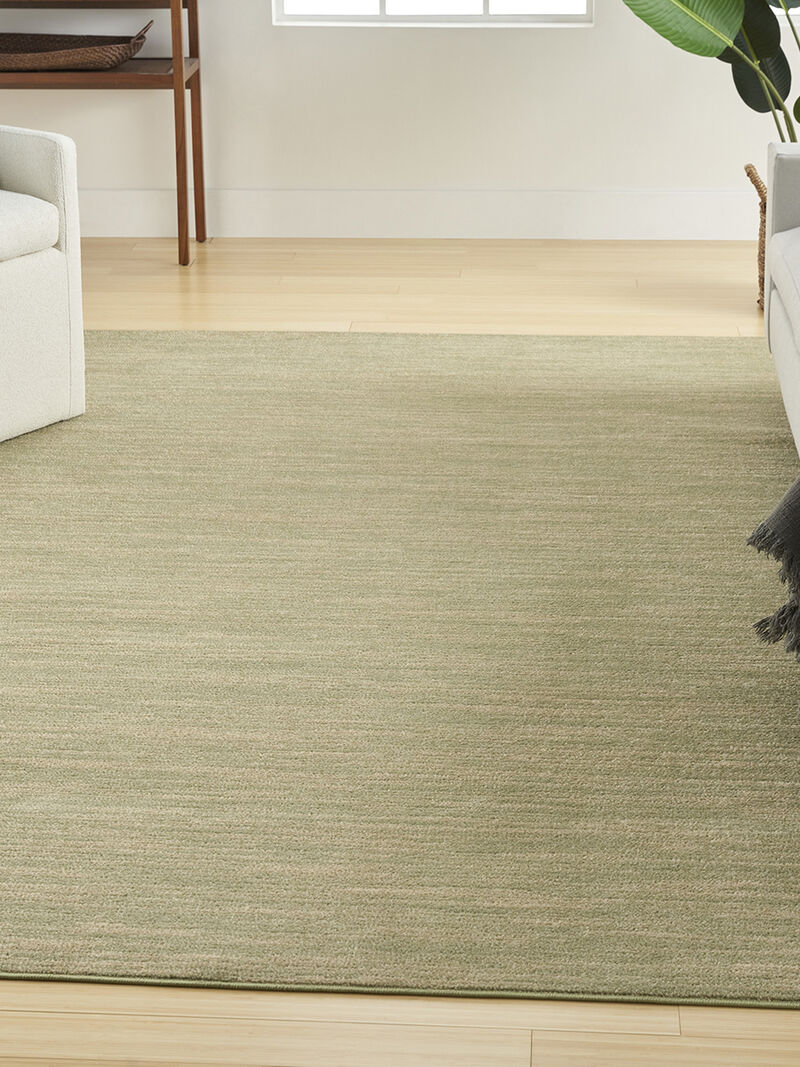 Nourison Essentials NRE01 Green/Gold 12' x 15' Rug image number 9