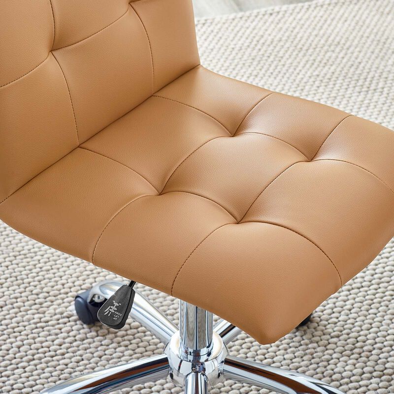 Modway Furniture - Prim Armless Mid Back Office Chair Tan