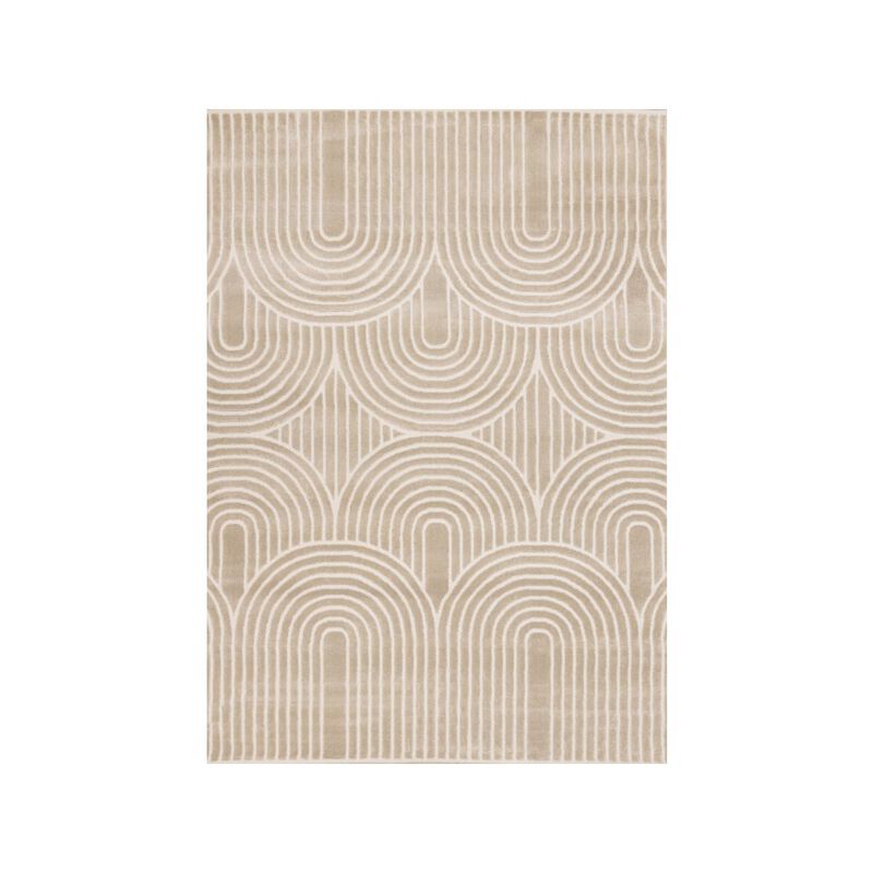 Novelle Home Logan Modern Geometric Cream Beige Area Rug, 7'10 x 10'6 image number 0