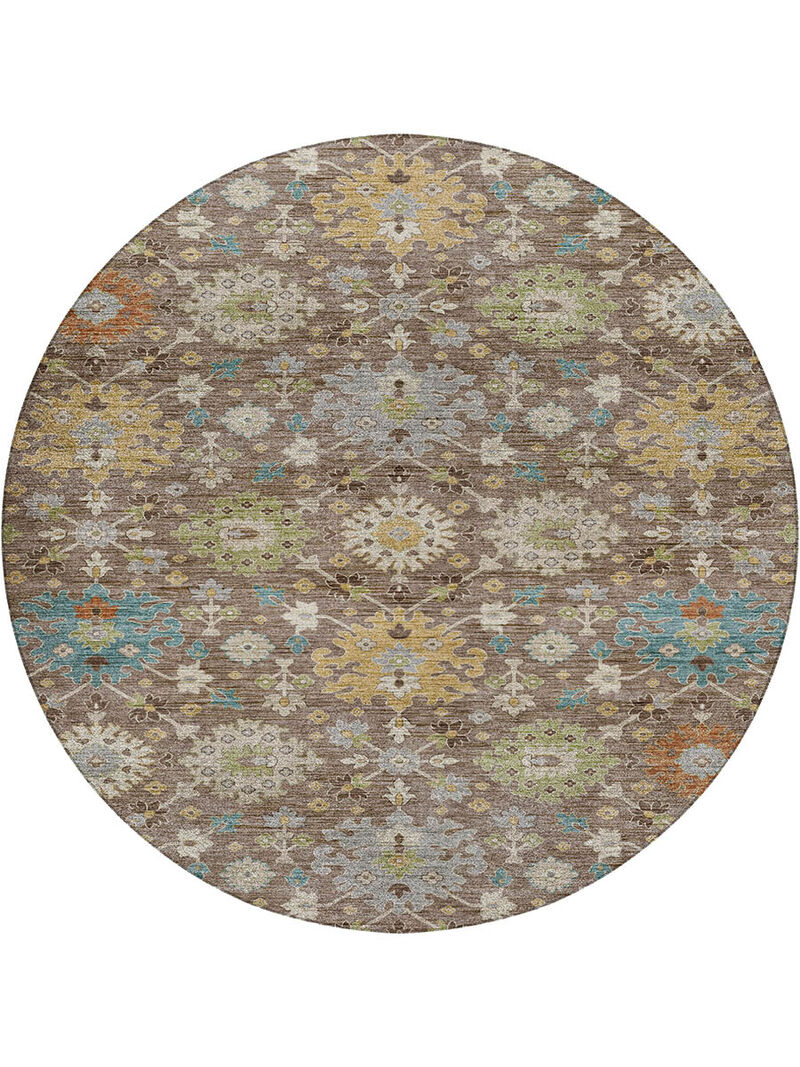 Silk Road Mocha 8' Round Rug