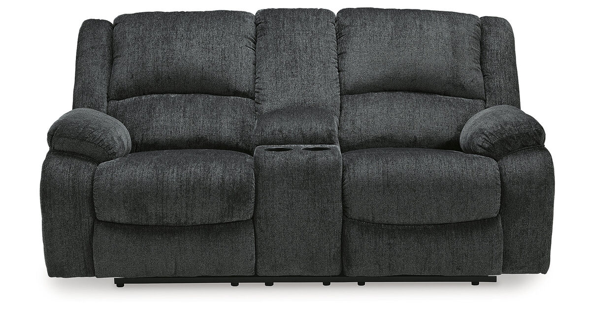 Draycoll Reclining Loveseat W/Console
