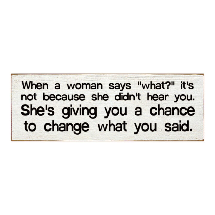 Funny Marriage Quote Wall Decor on Solid Knotty Pine Wood with Hanging Slot