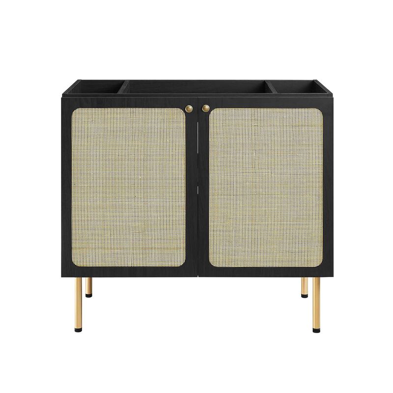 Modway EEI-6603-BLK Chaucer 36" Bathroom Vanity Cabinet (Sink Basin Not Included), Black image number 5