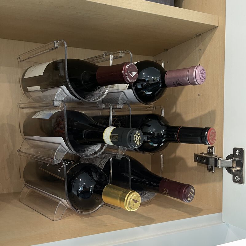 8 x 4 Acrylic Wine Bottle Holder, 6-Pack