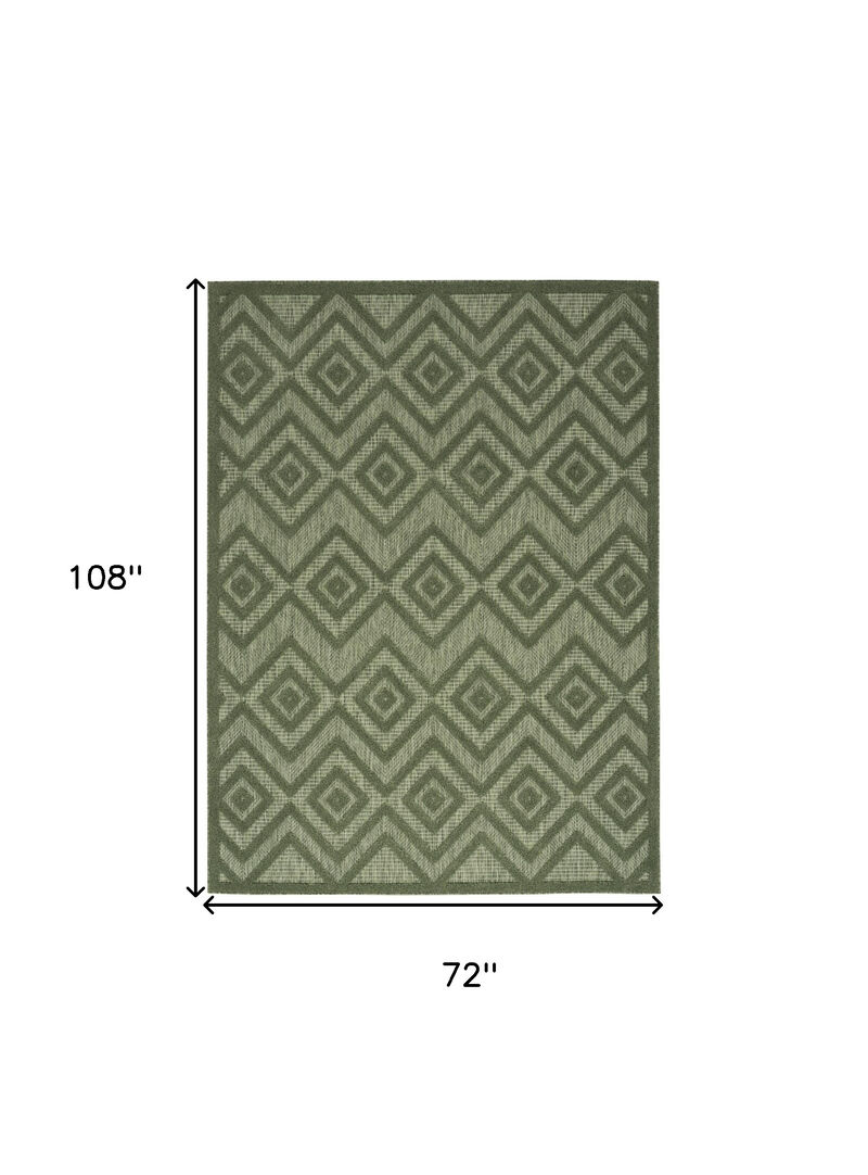 HomeRoots Geometric Indoor Outdoor Area Rug image number 2