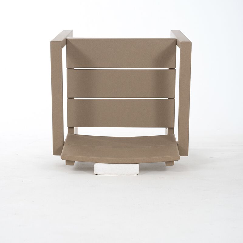 WOW PIONEER All-Weather HDPE Outdoor Dining Armchairs Durable Patio Seating with Backrest and Armrests for Backyard Deck Porch Garden Outdoor Spaces image number 7