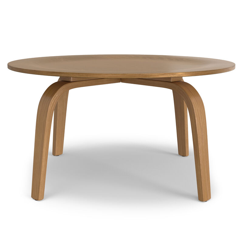 Payton  34 inch Wide Round Contemporary Coffee Table in Natural