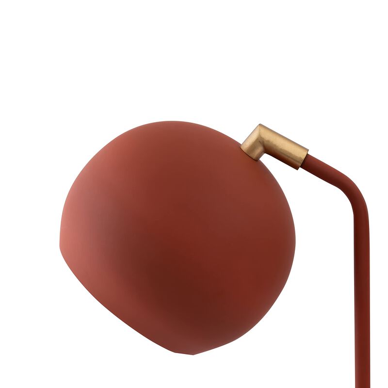 TOV Furniture Hubli 21.7" H Modern Iron Metal Table Lamp in Red Terracotta image number 4