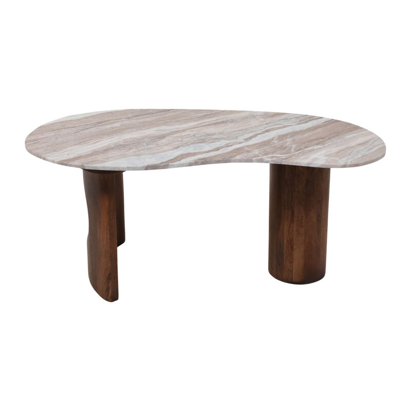 Bean Coffee Table Marble Top image number 0