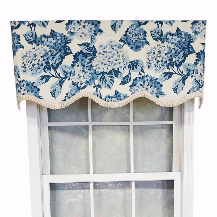 RLF Home Luxurious Modern Design Classic Summer Wind Provance Style Window Valance 50" x 16" Taupe