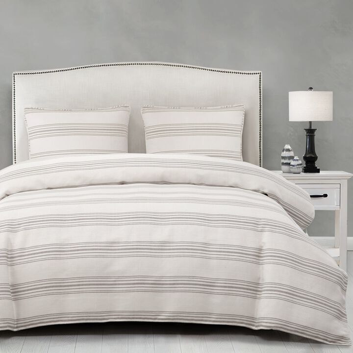 Prescott Taupe Queen Comforter Set