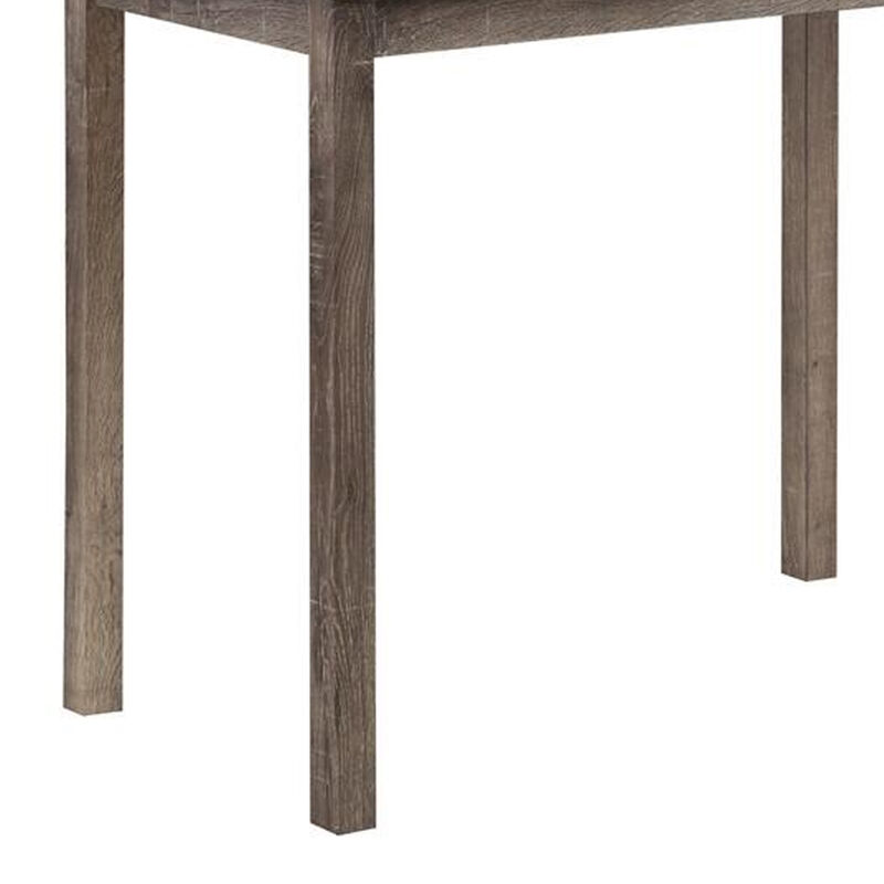 Cora 3 Piece Counter Height Table Set, Deep Tufted Stools, Brown, Beige image number 3