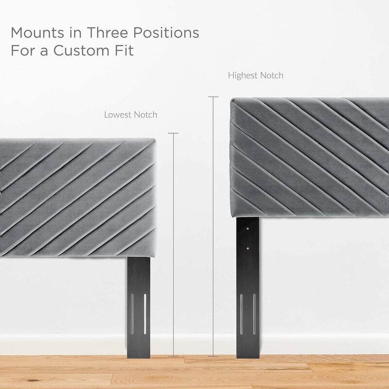 Angular Channel Tufted Performance Velvet King / California King Headboard image number 3