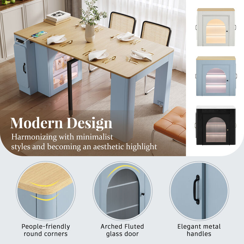 Merax Modern Extendable Dining Table: Versatile & Smart