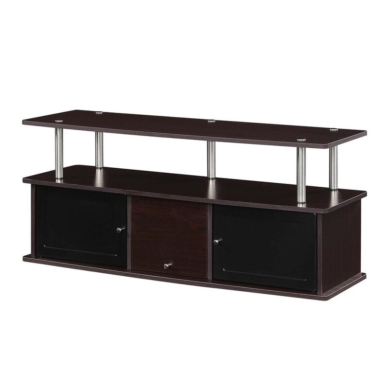 Convience Concept, Inc. TV Stand with 3 Storage Cabinets and Shelf for TVs up to 55 inches