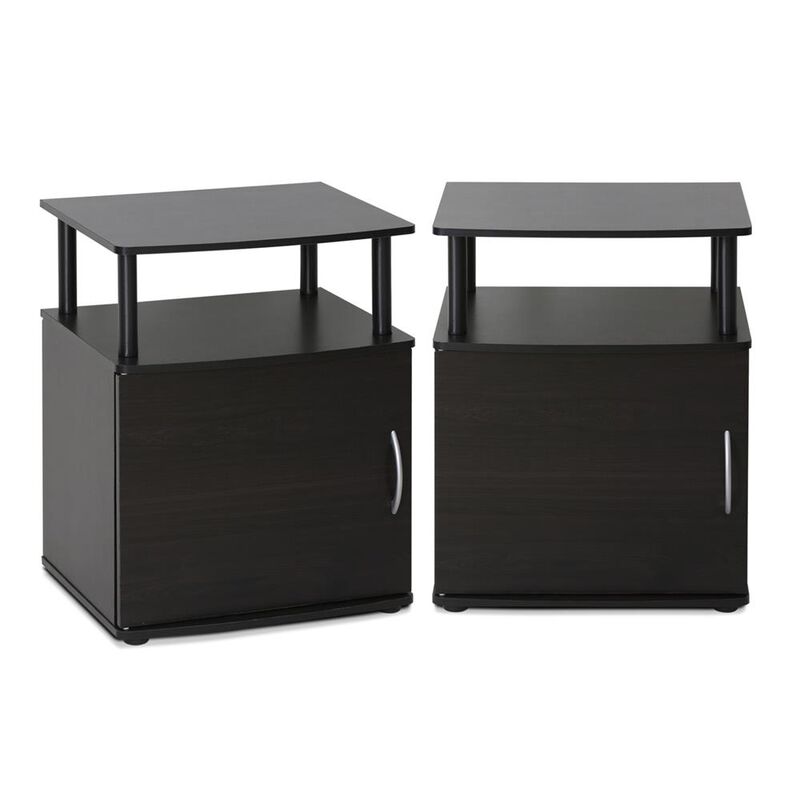 JAYA Utility Design End Table, Set of Two