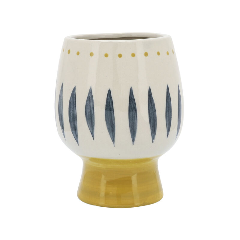 Cer, 6"d Face Vase, Multi image number 2