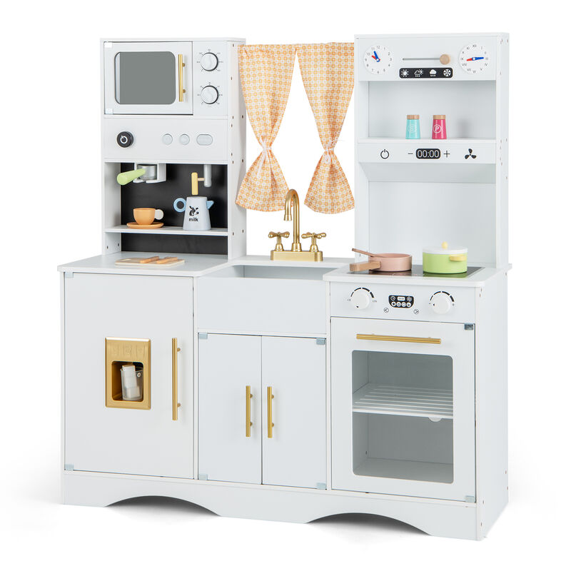 Kids 3+ Kitchen Playset with Microwave and Coffee Maker for Pretend Play image number 0