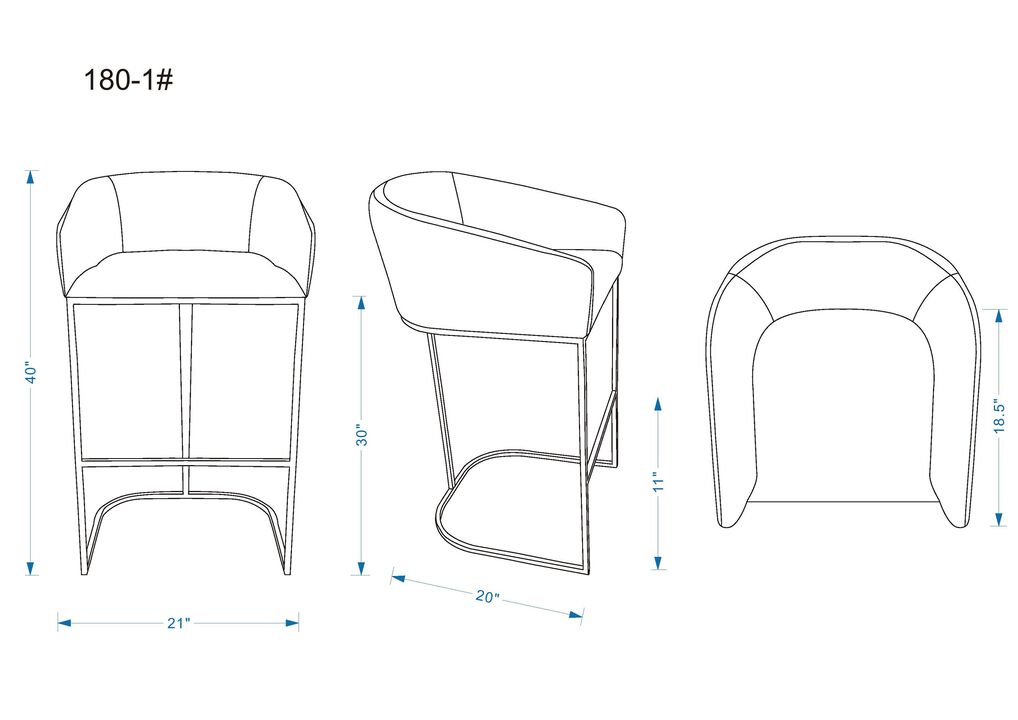 Louvre Cream Barstools (Set of 2)