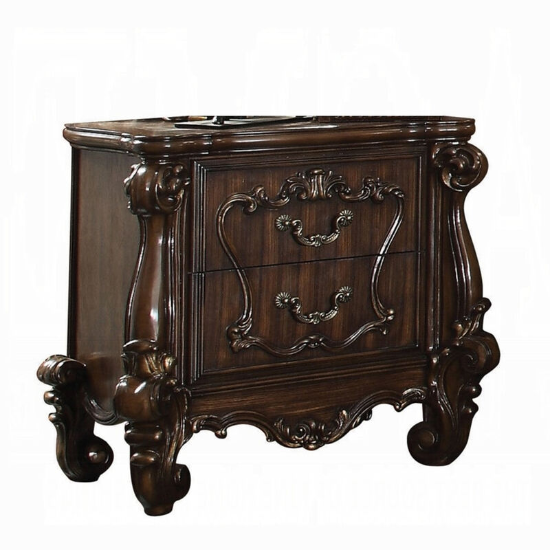 3pc King Bedroom Set, Brown, 2 Nightstands image number 5