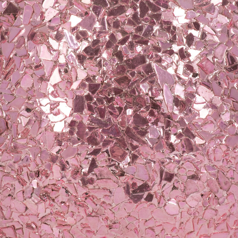 5" Pink Glass Scented Candle