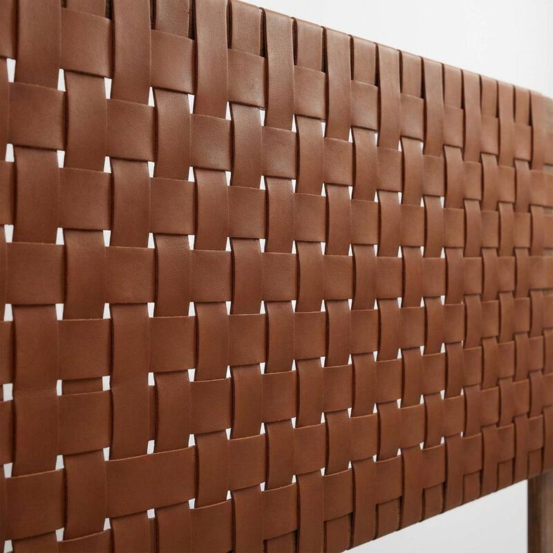 Vegan Leather King Headboard withDesign and Durable Frame image number 4