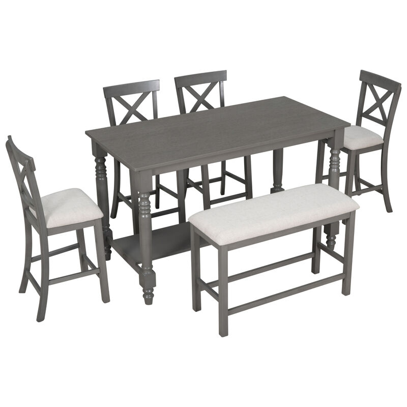 Streamdale 6-Piece Counter Height Dining Set