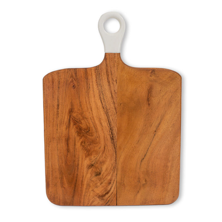 Jeanne Fitz Wood + White Collection Acacia Wood Charcuterie Board - Square