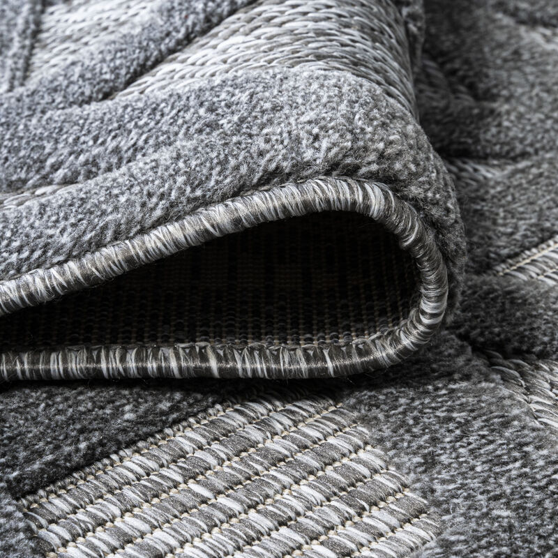 Talaia Neutral Geometric Indoor/Outdoor Area Rug