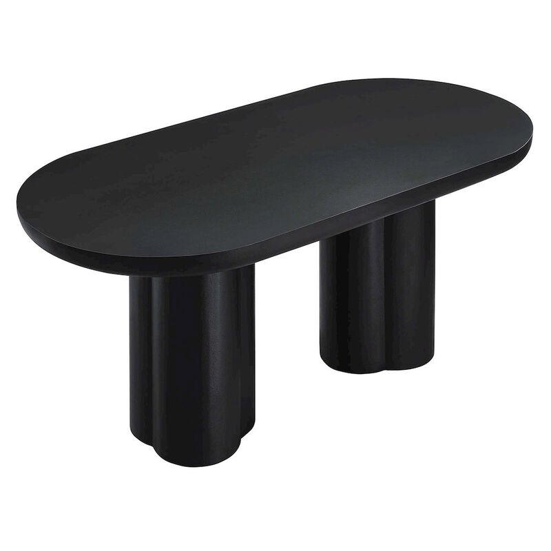 Caspian 72" Oval Concrete Dining Table image number 3