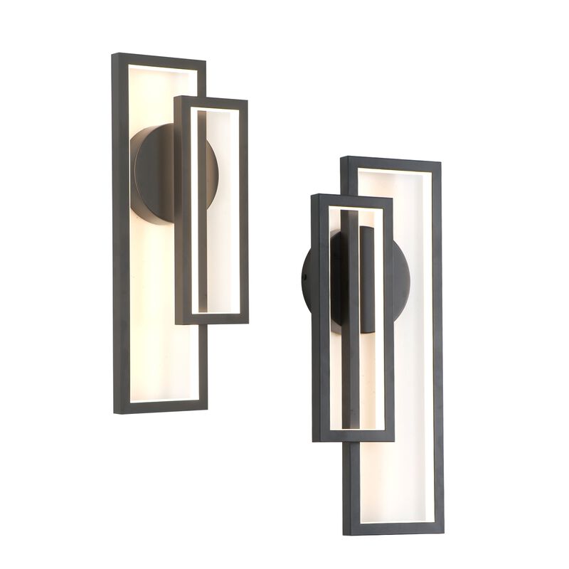 2-Pack Wall Light Wall Sconces Warm White Switch Dimmable image number 6