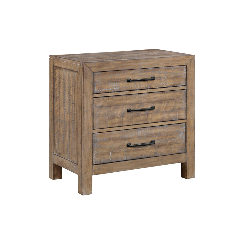 Andria 3-Drawer Nightstand