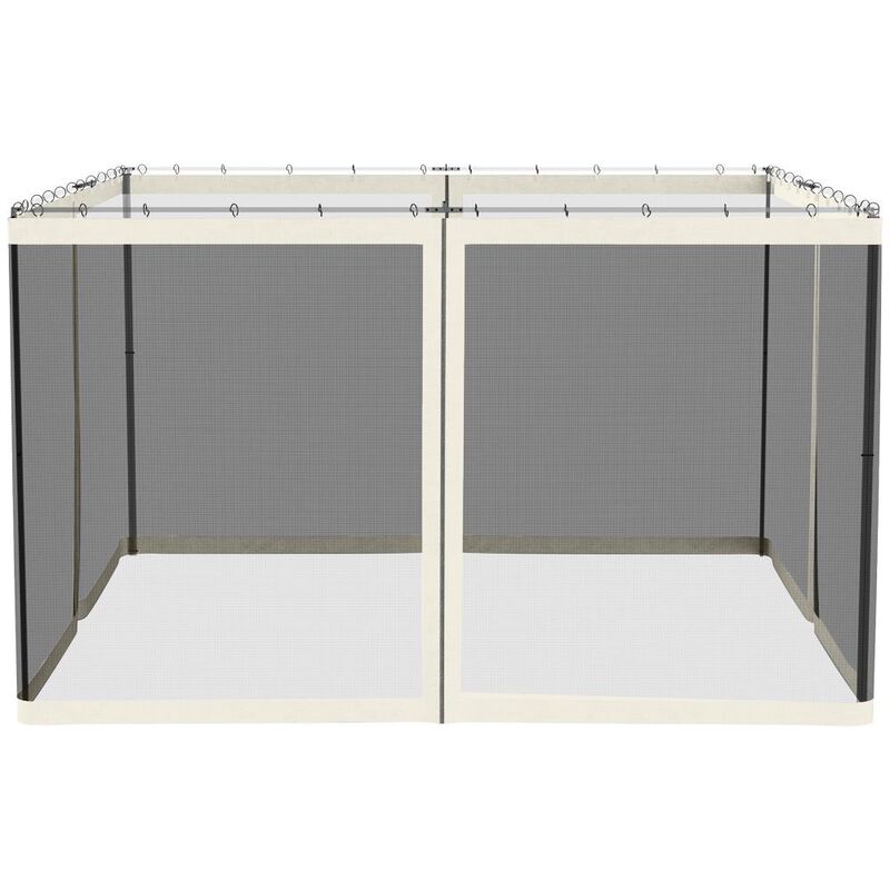 Hivvago 10x12 Canopy Tent Mesh Sidewall with Zipper image number 6
