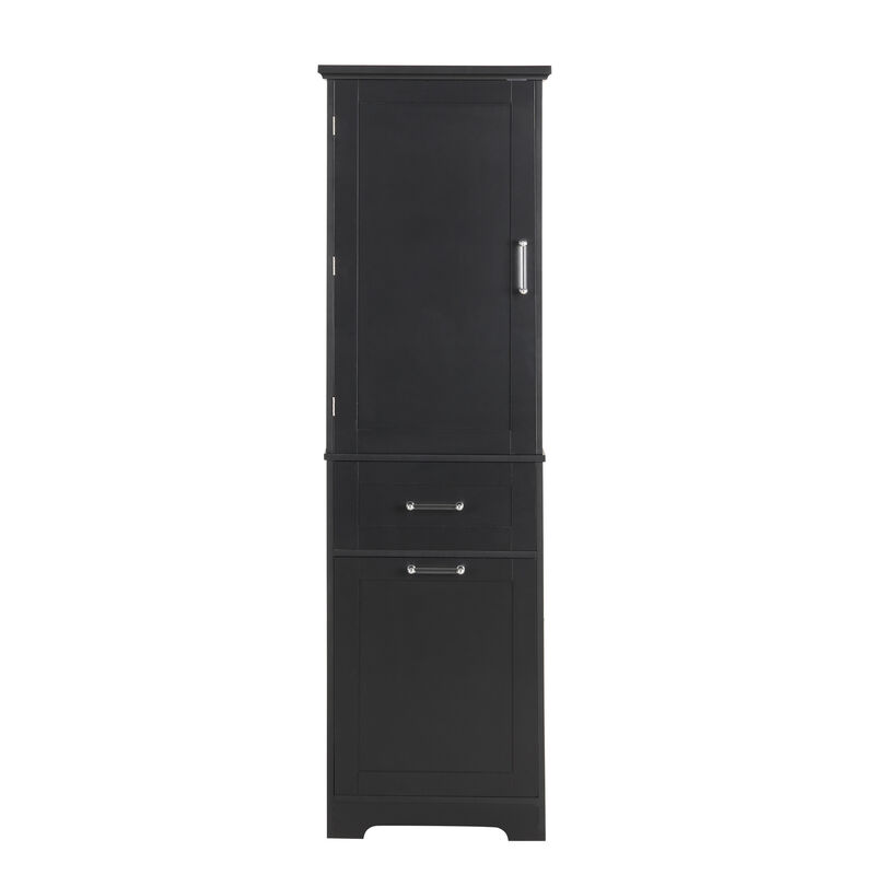 Merax Tall Bathroom Storage Cabinet with Adjustable Shelf
