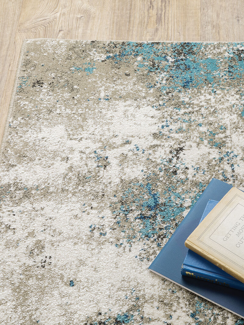 Venice 5'3" x 7'3" Blue Rug image number 1
