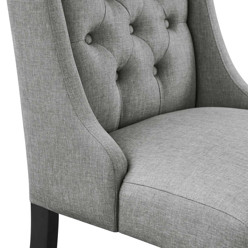 Baronet Button Tufted Fabric Dining Chair image number 2