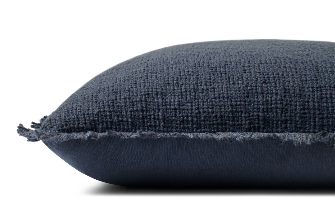 Meadowlark PAL0036 Midnight 22''x22'' Down Pillow by Amber Lewis x Loloi