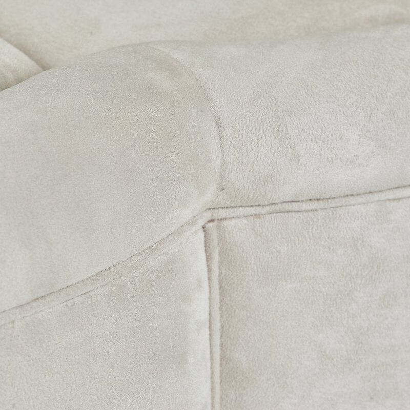 Michael Amini Malibu Crest Cocktail Ottoman - Chardonnay