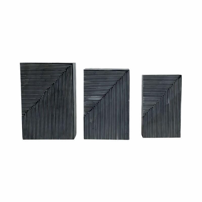S/3 Pinstripe Boxes, Navy image number 4