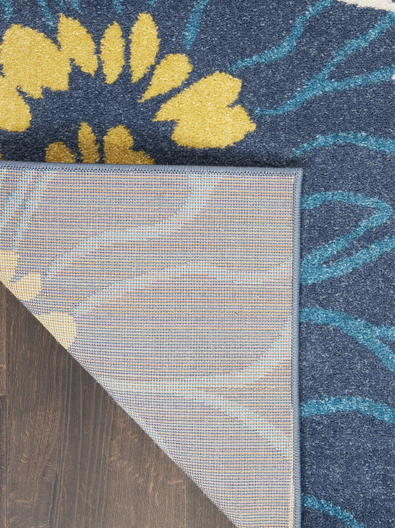 Passion PSN17 Blue 1'10" x 6' Rug image number 1