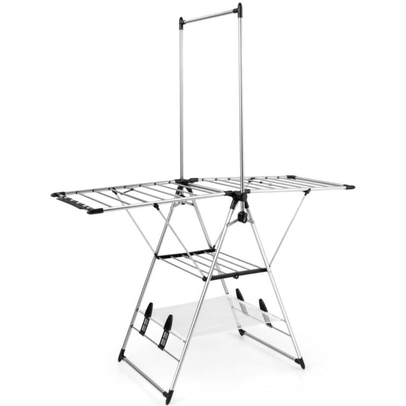 Hivvago Clothes Drying Rack with 6-Level Adjustable Height