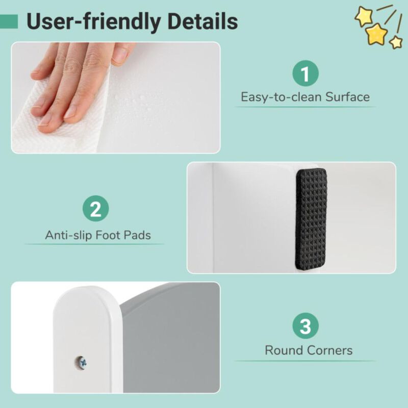 Hivvago KidsÂ TableÂ andÂ 2Â ChairsÂ Set RemovableÂ StorageÂ Drawers