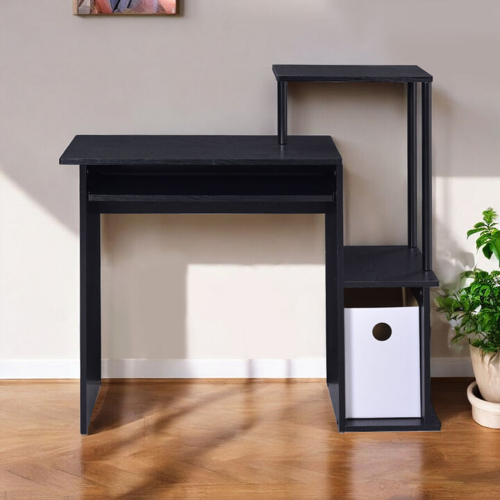 Computer Desk for Home Office, Study, or Workstation with Organized Workspace