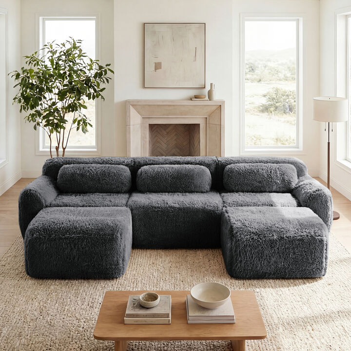 Ciltur U-shaped Boneless Sectional Sofa