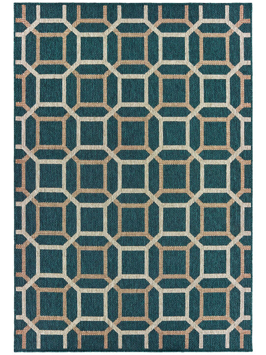 Latitude 3'3" x 5' Blue Rug