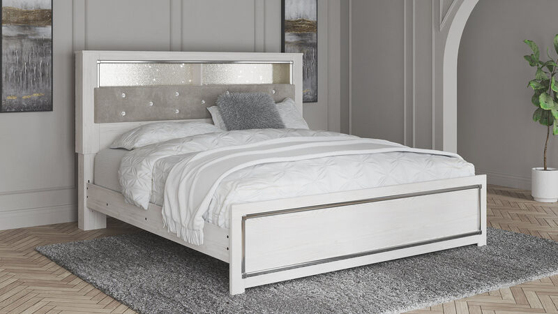 Altyra King Panel Bookcase Bed image number 1