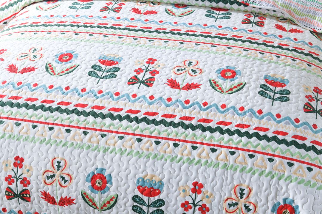 MarCielo Kids Cotton Quilt Bedspread Set Lita.