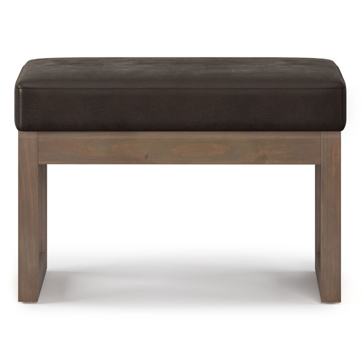 Milltown 26 in Wide Rectangle Footstool Small Ottoman Bench