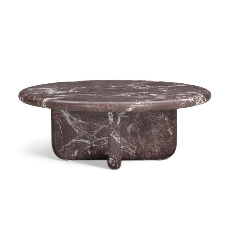 Juju 2-Piece Faux Red Lavento Indoor/Outdoor Nesting Coffee Table Set image number 6