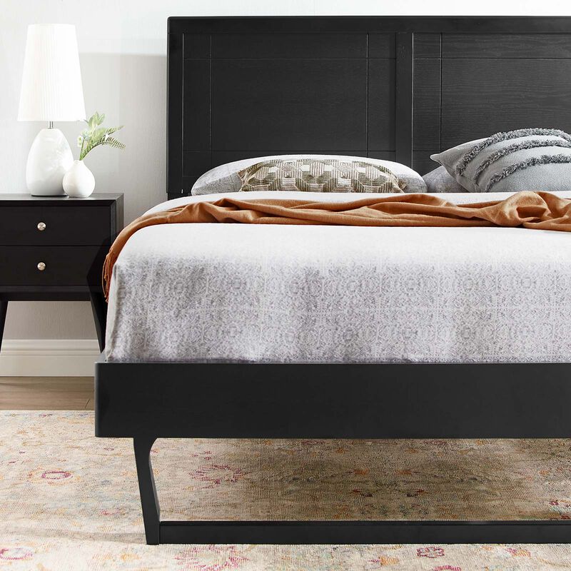 Modway - Marlee Full Wood Platform Bed with Angular Frame image number 1